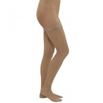 Medias de compresión Medilast beige T-L con blonda