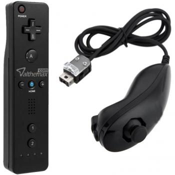 Althemax® Remote Wiimote and Nunchuck Controller Set Combo for Nintendo Wii - Black [Importación Inglesa]