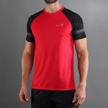 Camiseta Endless Feisty Geo Rojo de Manga Corta para Hombres