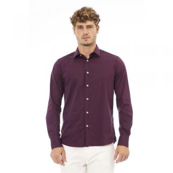 Baldinini Trend Red Cotton Shirt - M