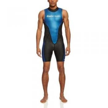 Cressi Glaros Shorty - Traje de natación para hombre, color negro / azul, talla L