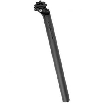 Tija de Sillín Ergotec Hook 3 de Aluminio Negro 27,2 mm x 350 mm con Offset de 2 mm y Bloqueo a 2 Tornillos