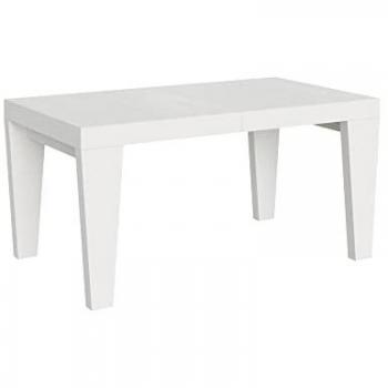 Mesa extensible Spimbo 90x160/264 cm Fresno Blanco, características: extensible, color blanco, material de fresno, dimensiones iniciales 90x160 cm y alargada 264 cm