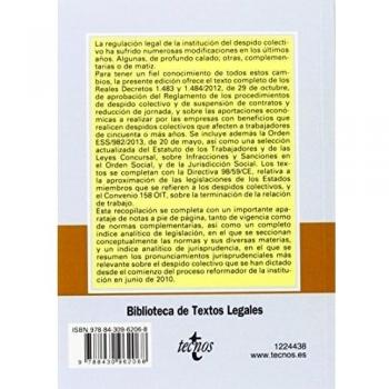 Despidos colectivos derecho biblioteca de textos legales