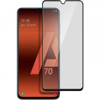 Protector de Pantalla de Cristal Templado Negro para Samsung Galaxy A70