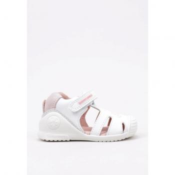 Sandalia Plana bebé niña Biomecanics 232113 C Blanco (hasta talla 30)