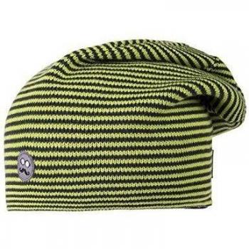 maximo Beanie 2-Farbringel - Gorro de punto para niños, color darkdenim/frisches grün 6668, talla 53/55