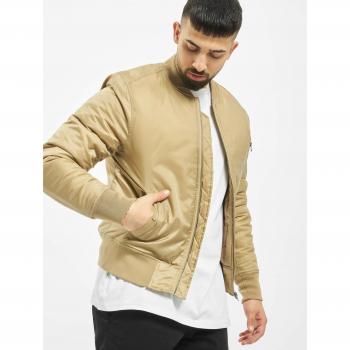 Urban Classics Men's Basic Beige Bomber Jacket