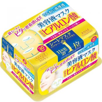 Clear Turn KOSE Hyaluronic Acid Essence Mask - 30 Pack