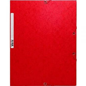 Exacompta 55855E - Carpeta con goma, A4, color rojo