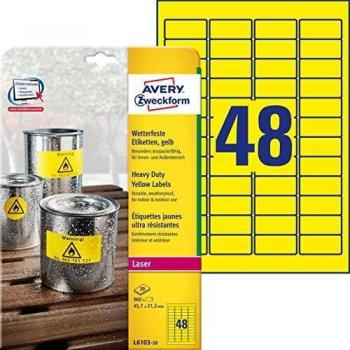 Avery L6103-20 - Etiquetas multiuso