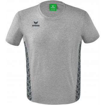 Erima Essential Team Short Sleeve Jersey - Unisex Gray Size S