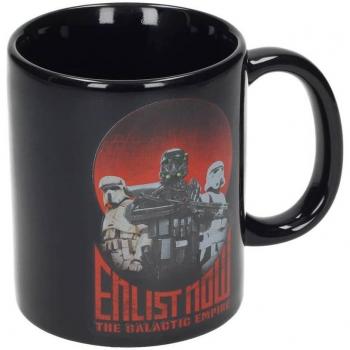 SD toys Star Wars Taza Enlist Now, Cerámica, Negro, 10 cm