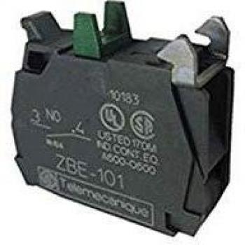 Bloque de Contactos Auxiliar Schneider Electric ZB2BE102, 1 NC, Montaje Frontal, 10A 600V