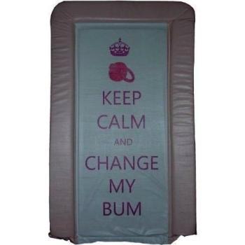 1Stopbabystore Genuino Rosa Keep Calm & Cambia My Vagabundo Alfombrilla Cambiador Bebés - Suave Tacto