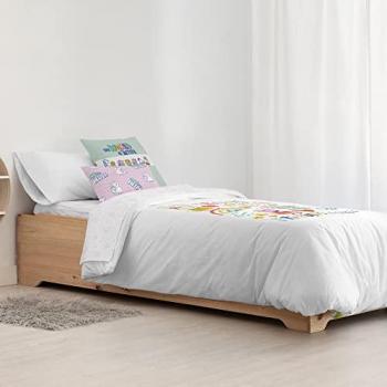 Funda Nórdica con Botones 100% Algodón Modelo Together para Cama de 90 (155x220 cm) Multicolor Peppa Pig 175 Hilos