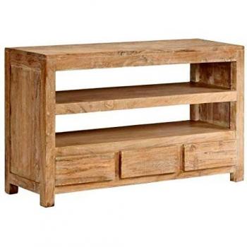 vidaXL Madera Maciza Mueble para TV Acacia 90x30x55 Marrón Claro Multimedia