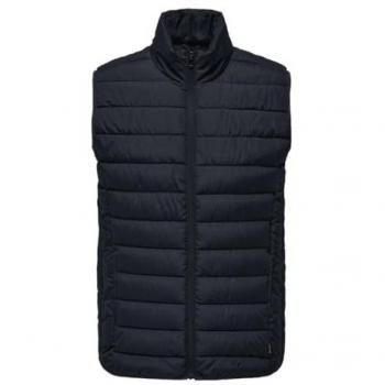 Chaleco Acolchado Only & Sons Onsbrody para Hombre, Color Azul Marino (Dark Navy), Talla XL