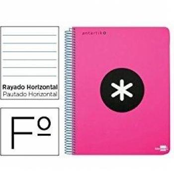 Liderpapel KE45 - Cuaderno espiral, color rosa flúor