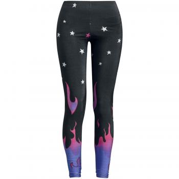 Hell Bunny Pinball Leggings Leggings Negro M