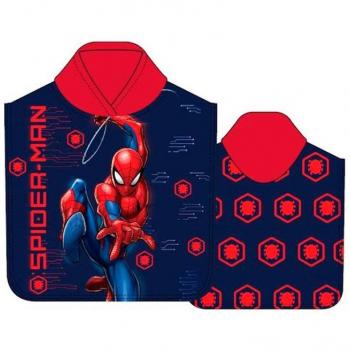 Poncho toalla Spiderman Marvel microfibra