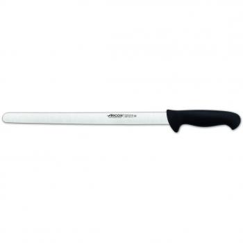 Cuchillo de Fiambre Arcos Colour-Pro 293825, Acero Inoxidable Nitrum, Mango Ergonómico Polipropileno Negro, Hoja 40 cm, Funda Display