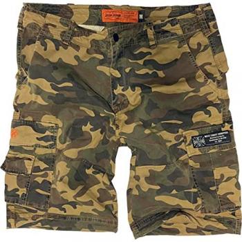 Pantalones Cortos Cargo Vintage Woodland Camo West Coast Choppers CFL