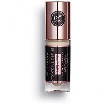 Corrector Líquido de Larga Duración Makeup Revolution Conceal & Define Infinite - C3, 5 ml