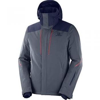 SALOMON Chaquetas de esquí Stormseason Jkt M para hombre, Hombre, LC1199000, marrón, S