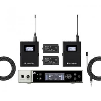 Sennheiser EW-DX MKE 2 SET 2-Channel Wireless Microphone System with MKE 2 Lavalier Microphone, Frequency Range: 520 - 607 MHz