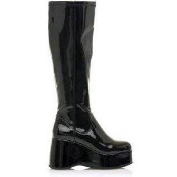 Mustang Botas Mujer Night Negro Stretch Plataforma Tacón 9cm Cierre Cremallera Puntera Redonda