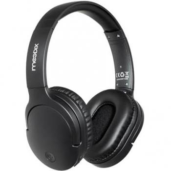 Auriculares de Diadema Bluetooth Moodix KO23BT1100B Inalámbricos con Cancelación de Ruido, Control de Volumen y Diseño Ligero en Negro