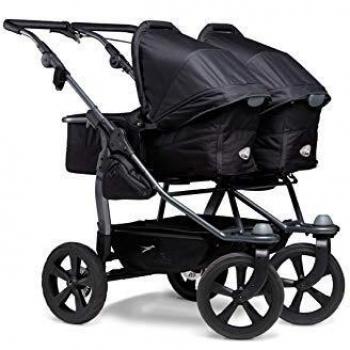 Carro de bebé gemelar TFK Duo Ecco Negro
