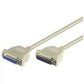 Adaptador DB25 a DB25 3m Blanco Microconnect