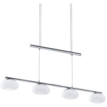 Lámpara Colgante LED Eglo Aleandro 1, Cromo, Regulable, 4 Bombillas, Luz Cálida