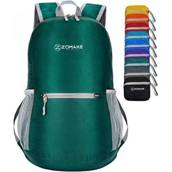 ZOMAKE Mochila Plegable Ligera 20L, Mochilas Pequeñas para Hombre Mujer, Mochilas Compacta para Viajar Senderismo