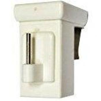 Soporte a Clip para Tringle de Vitrage - MOBOIS - Pack de 2 - Ajustable - Sin Perforación - Plástico