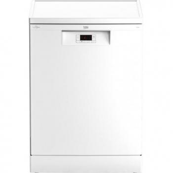 Lavavajillas Beko 60 cm, 14 cubiertos, Clase D, 45 dBA, 5 programas, color blanco