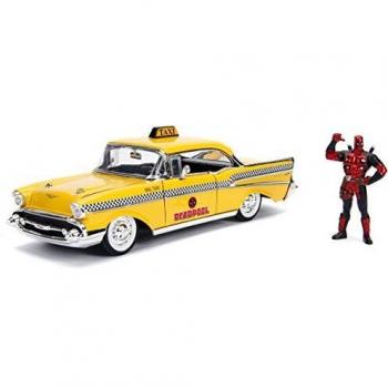 Deadpool 1:24 Scale Yellow Taxi Diecast Model with Figure