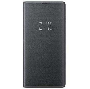 Samsung Led View Cover, funda oficial para Samsung Galaxy 10+, color negro