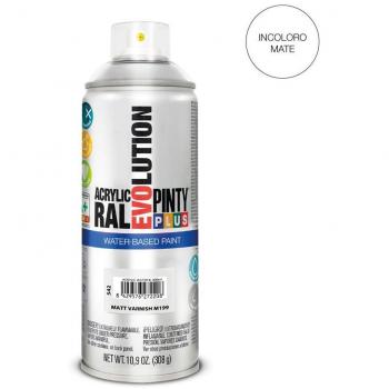 Barniz spray al agua evolution water based mate 520 cc