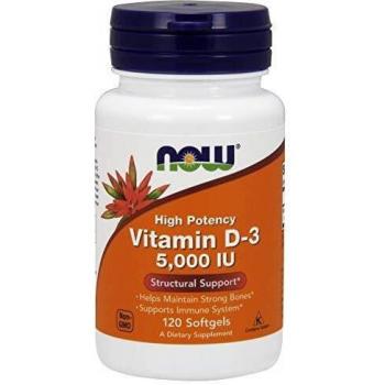 High Potency Vitamin D-3 5000 IU Softgels - 120 Count