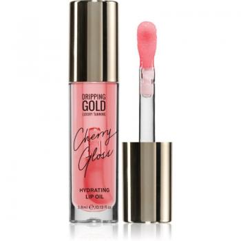 SoSu Hydrating Lip Oil Cherry Gloss 3.8 ml - Dripping Gold Hydrating Cherry Gloss lip oil with moisturising effect