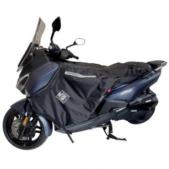 Tablier Termoscud Tucano Urbano R241X para Scooter Sym Joyride 300 (a partir de 2022) - Coprigambe Negro con Nylon Pesado