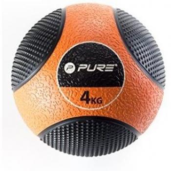 Pure2Improve Bola Medicinal, Unisex-Adult, Naranja/Negro, 4 Kg