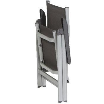 Kettler Basic Plus - Sillón plegable de aluminio, color plateado y antracita