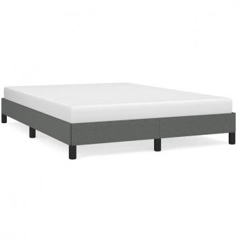 vidaXL Queen Fabric Bed Frame without Mattress - Dark Grey 152x203 cm