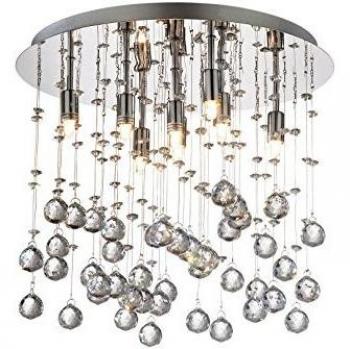 Plafón cromado MOONLIGHT 8 luces