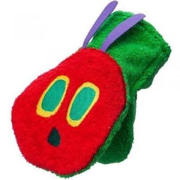 1304011 Moda Smithy Wash and Play Toallita modelo rojo / verde oruga insaciable 14 x 23 cm