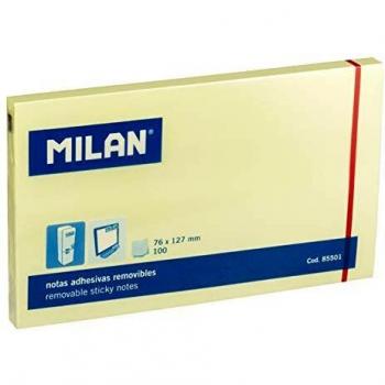 Milan 85501 - Bloc 100 notas adhesivas, color amarillo